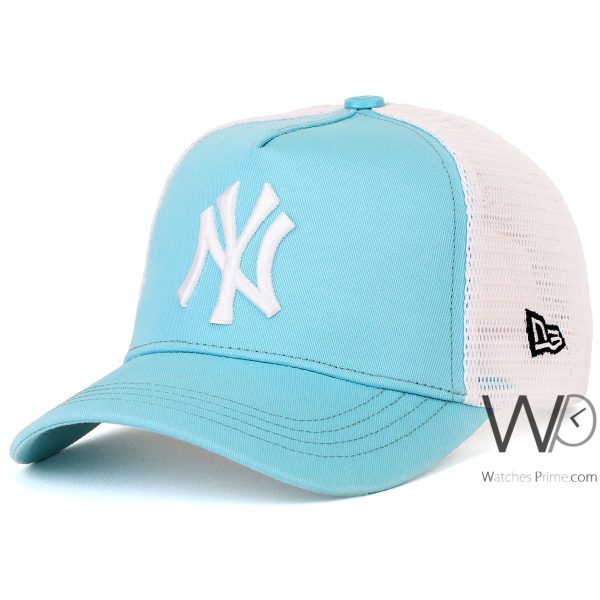 new era trucker cap sky blue