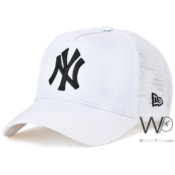 new era new york yankees trucker cap white navy