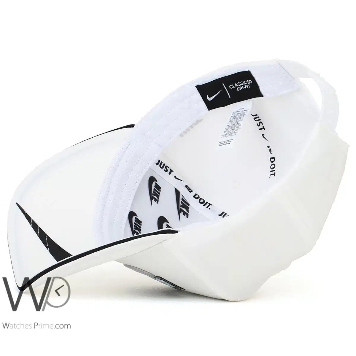 Nike Cap Just Do It White Cotton Baseball Hat Watches Prime