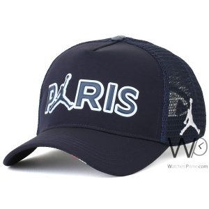 paris-jordan-navy-blue-trucker-men-cap-cotton-hat