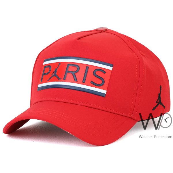 Paris Jordan Baseball Cap Red Cotton Watches Prime