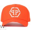 Philipp Plein PP Baseball Orange Cotton Cap | Watches Prime