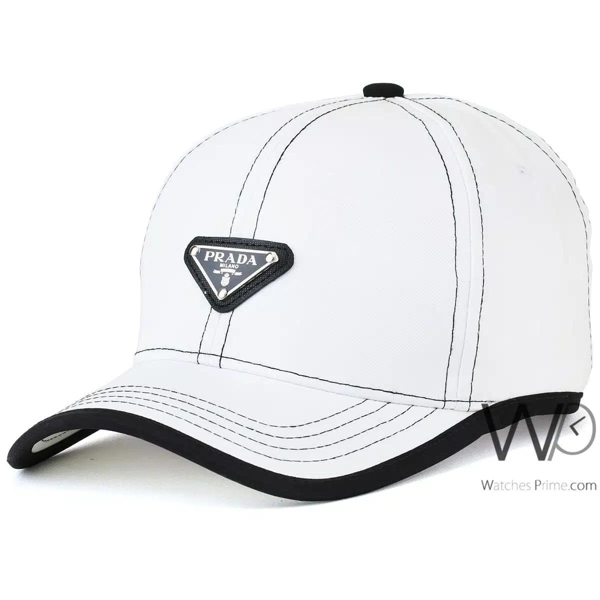 Prada Milano Baseball White Cap | Watches Prime