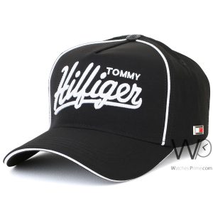 tommy-hilfiger-baseball-cap-black-cotton-hat