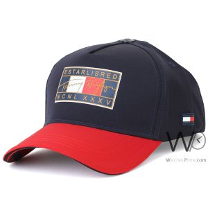 tommy-hilfiger-baseball-ncnlxxxv-cap-blue-red-cotton-hat