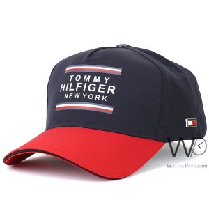 tommy-hilfiger-new-york-blue-red-baseball-cotton-cap