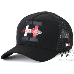 tommy-hilfiger-trucker-cap-h-black-mcmlxxxv-cotton-net-hat