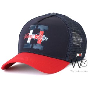 tommy-hilfiger-trucker-cap-h-blue-red-mcmlxxxv-cotton-net-hat