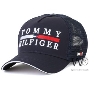 tommy-hilfiger-trucker-cap-navy-blue-cotton-net-hat