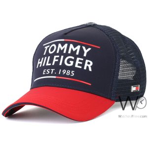 tommy-hilfiger-trucker-cap-th-blue-red-est-1985-cotton-net-hat