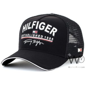 tommy-hilfiger-trucker-cap-th-established-1985-black-cotton-net-hat