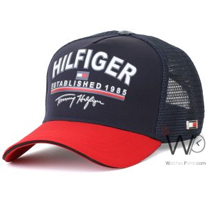 tommy-hilfiger-trucker-cap-th-established-1985-red-blue-cotton-net-hat