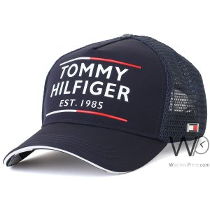 tommy-hilfiger-trucker-cap-th-navy-blue-est-1985-cotton-net-hat