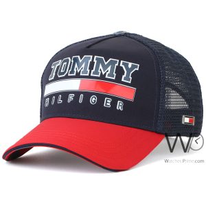 tommy-hilfiger-trucker-cap-th-red-blue-cotton-net-hat