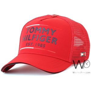 tommy-hilfiger-trucker-cap-th-red-est-1985-cotton-net-hat