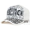 White baseball versace patterned cap cotton hat men