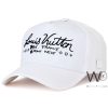 White Louis Vuitton LV Patterned Baseball Cotton Cap | Watches Prime