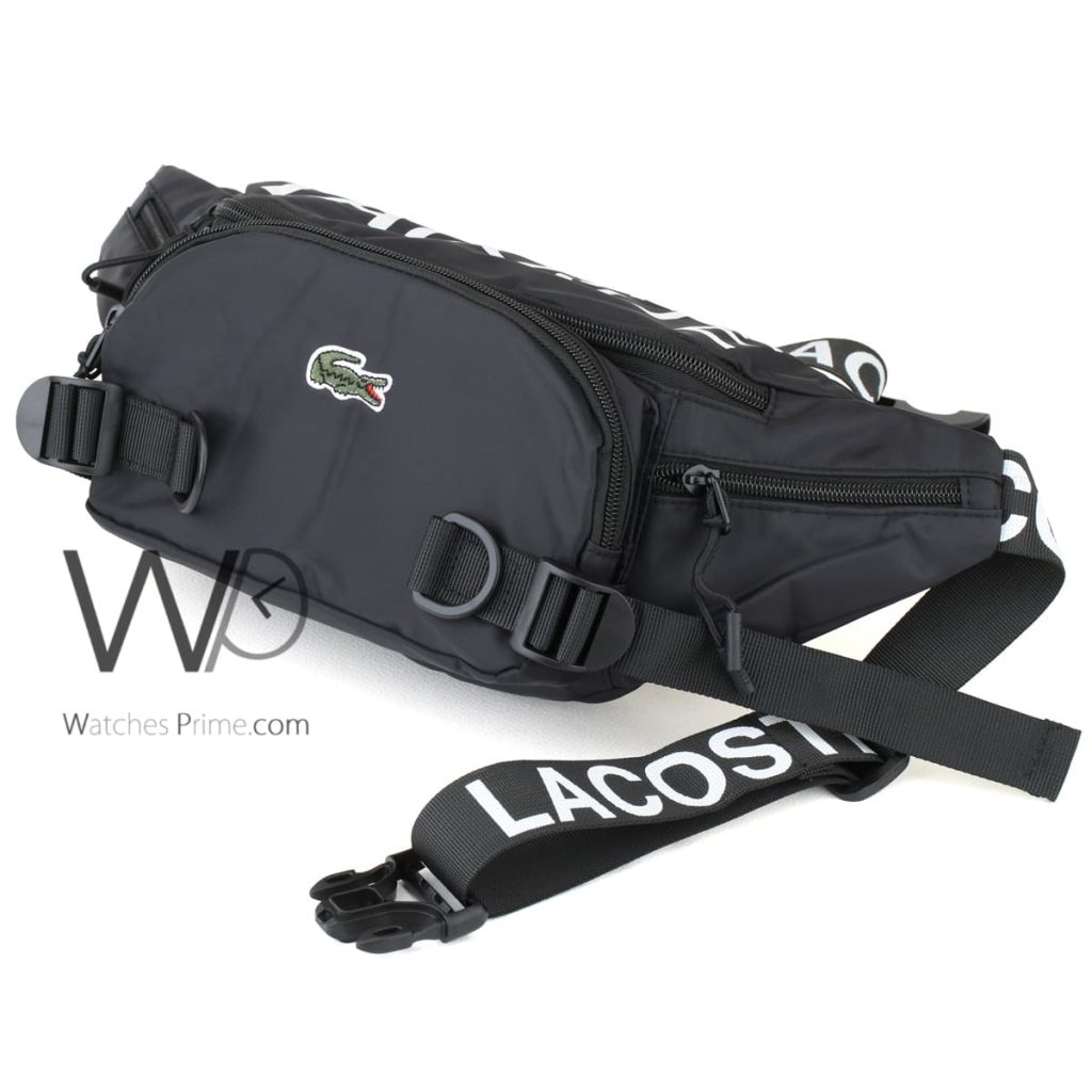 Black Lacoste Waterproof Waist Belt Bag Men Watches Prime