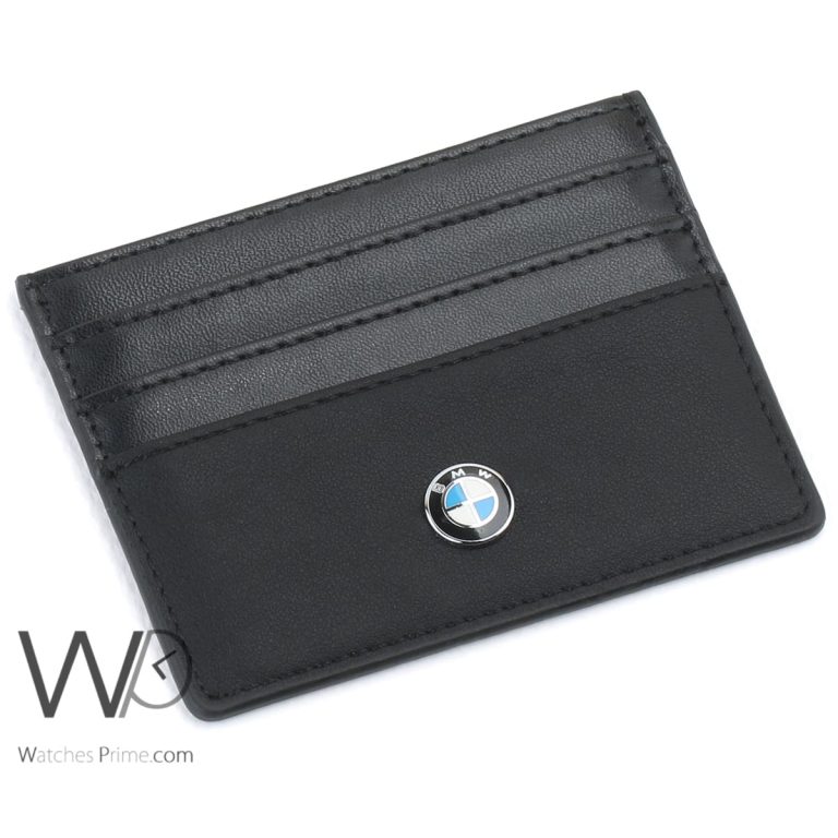 BMW Card Holder Wallet Black For Men | Watches Prime