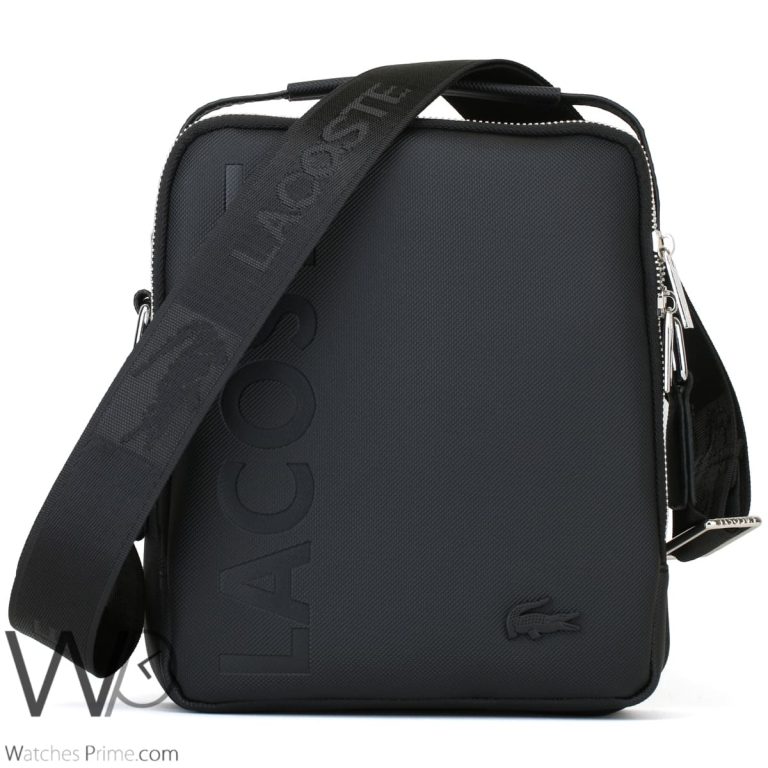 Crossbody Lacoste Messenger Black For Men Watches Prime