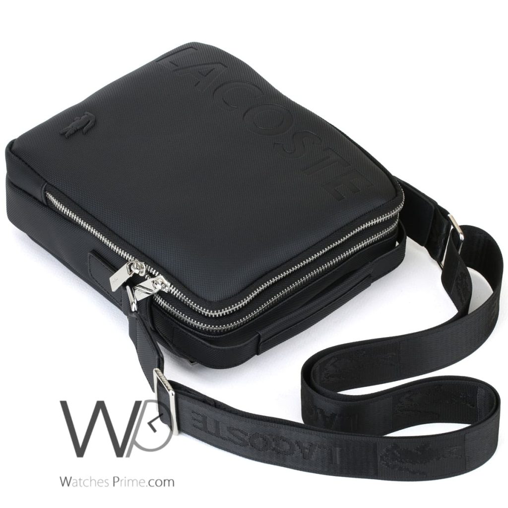 Crossbody Lacoste Messenger Black For Men Watches Prime