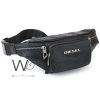 Diesel leather waist belt black bag men