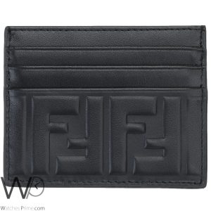 fendi-card-holder-black-leather-ff
