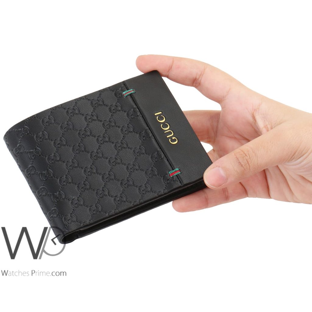 Gucci GG Wallet Leather For Men Black Watches Prime