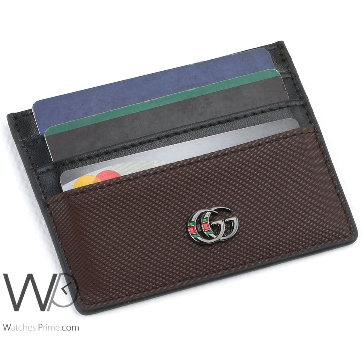 Gucci GG Holder Card Wallet Brown For Men | Watches Prime