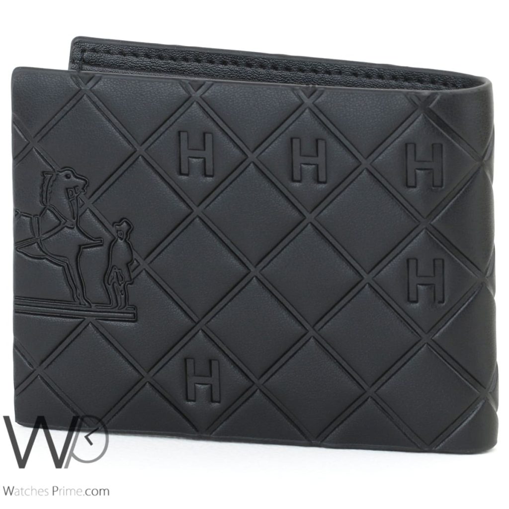 Hermes Paris Wallet Leather For Men Black Watches Prime