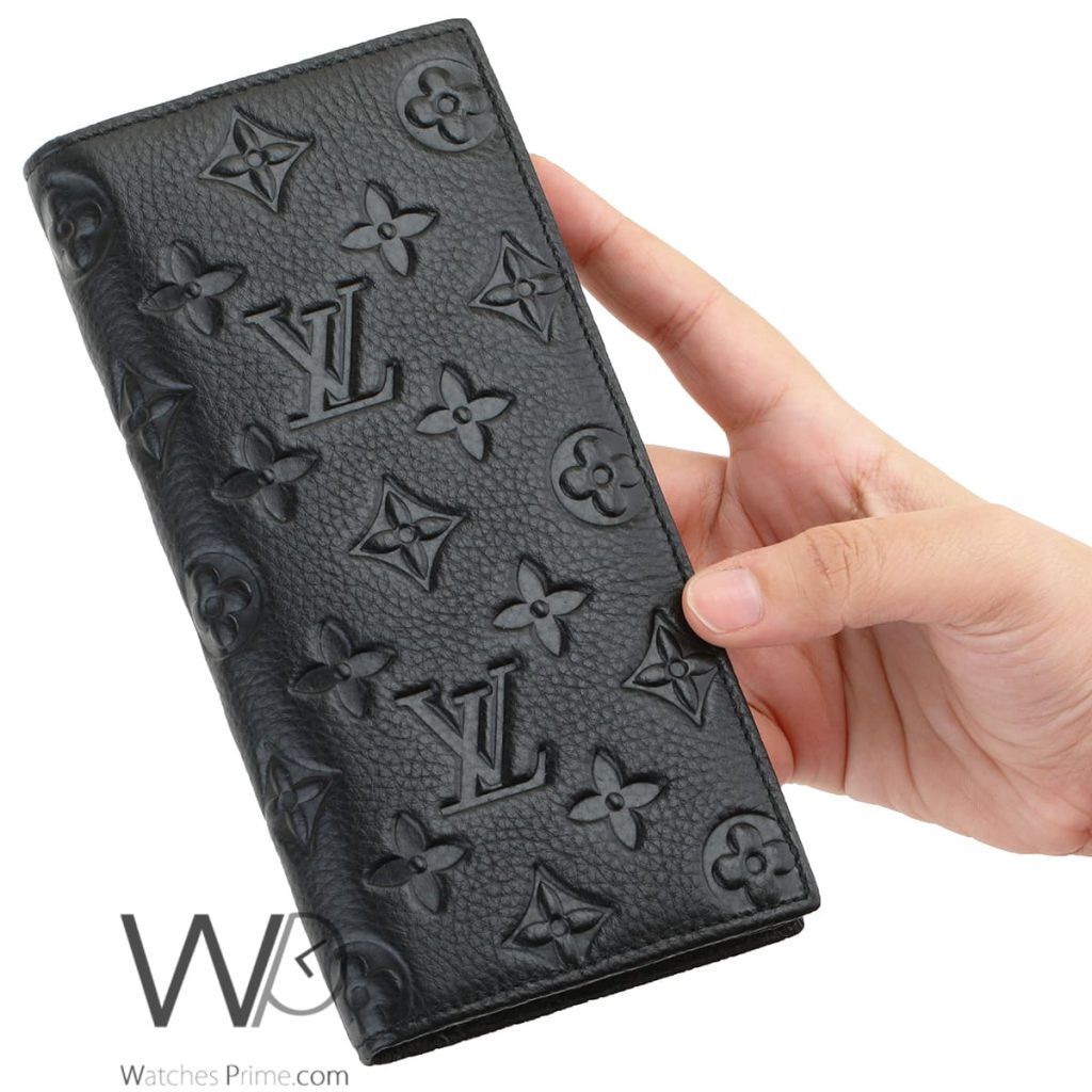 Louis Vuitton LV Long Wallet Black For Men Watches Prime