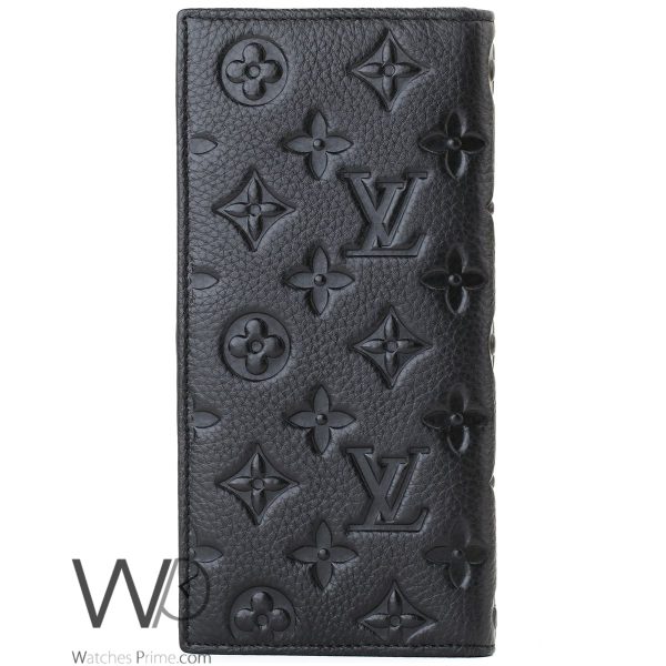 Louis Vuitton LV Long Wallet Black For Men Watches Prime