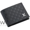Louis vuitton lv mens wallet black leather