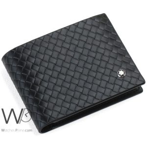 montblanc-black-mens-leather-patterned-wallet