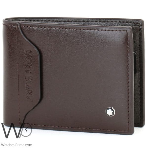 Mont blanc Wallet Brown Leather For Men | Watches Prime