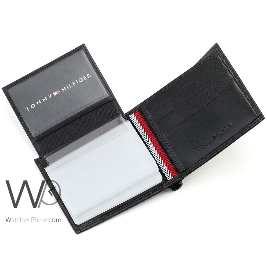 Tommy Hilfiger Black Leather Men Wallet
