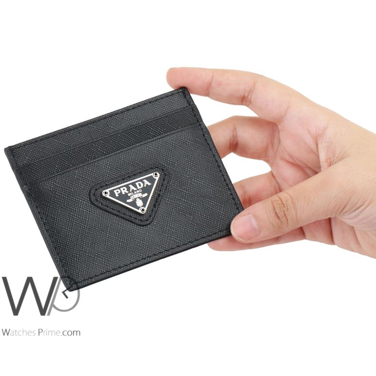 Prada Card Holder Wallet For Men Black Watches Prime