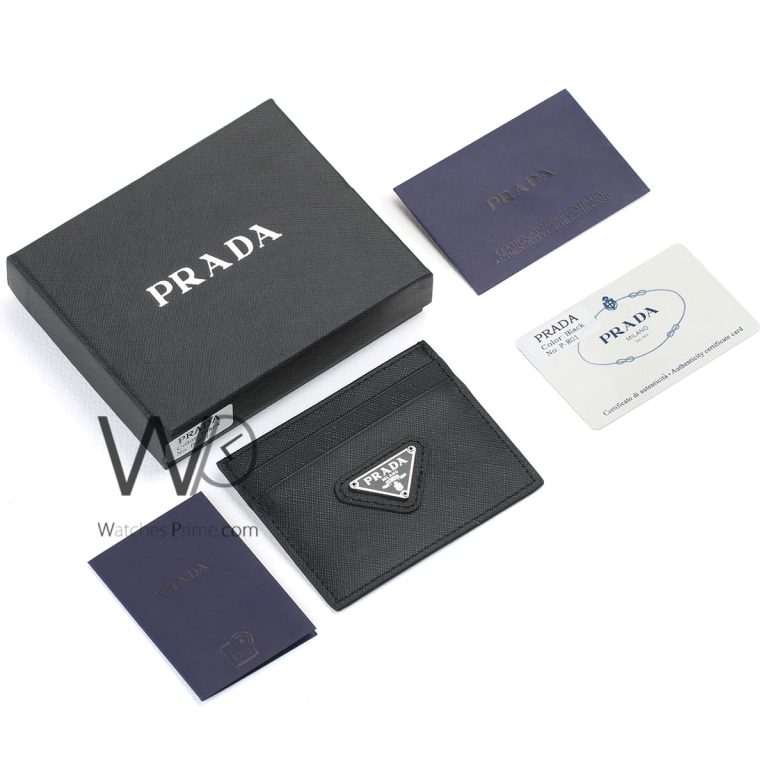 Prada Card Holder Wallet For Men Black Watches Prime