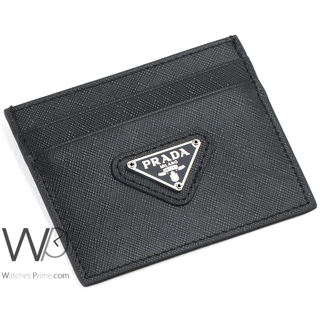 Prada Card Holder Wallet For Men Black Watches Prime