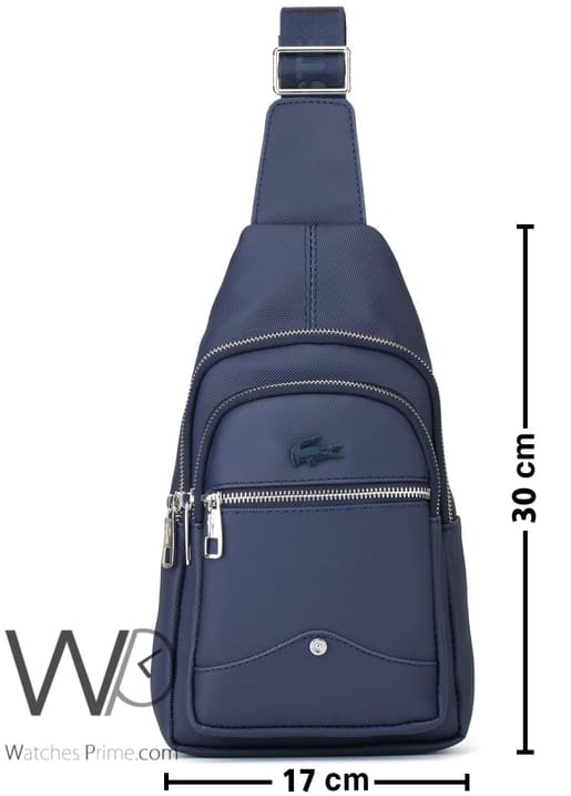 Lacoste Sling Bag Blue For men | Watches Prime