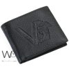 Versace Italy Wallet Black Leather For Men | Watches Prime