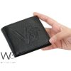 Versace Italy Wallet Black Leather For Men | Watches Prime