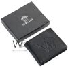 Versace Italy Wallet Black Leather For Men | Watches Prime