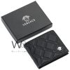 محفظة رجالي فرزاتشي Versace جلد اسود | واتشز برايم