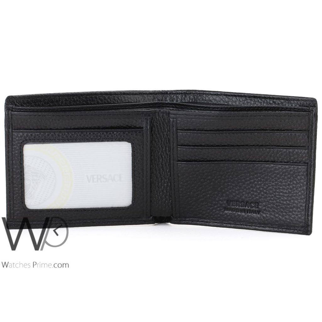 Versace Wallet Black For Men Leather Watches Prime