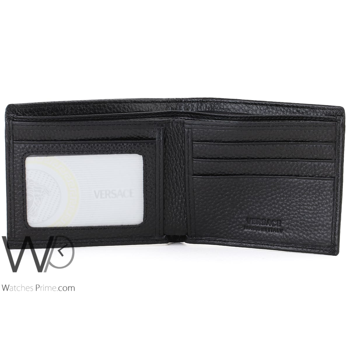 VERSACE: wallet in croco print leather - Black | Versace wallet  DPU24631A08711 online at GIGLIO.COM