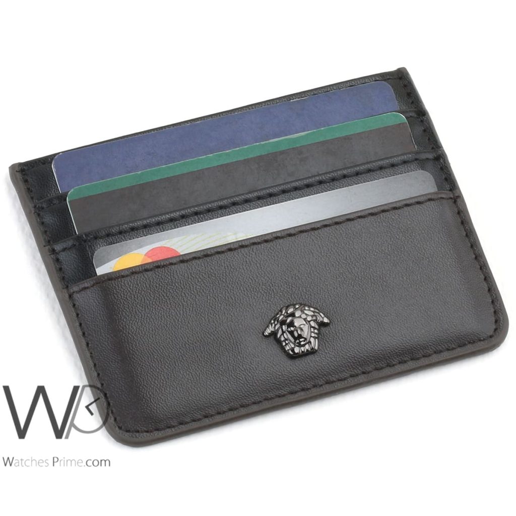 Versace Holder Card Wallet For Men Brown Watches Prime