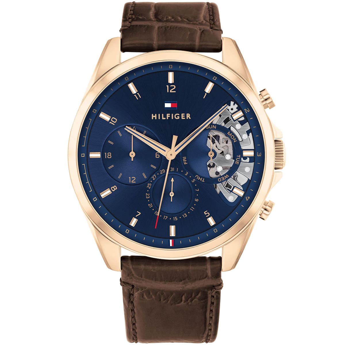1710453-tommy-hilfiger-watch-men-blue-dial-leather-brown-strap-quartz-battery-analog-monthly-weekly-date-baker