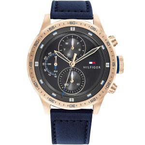 1791808-tommy-hilfiger-watch-men-gray-dial-leather-blue-strap-quartz-battery-analog-monthly-weekly-date-trent