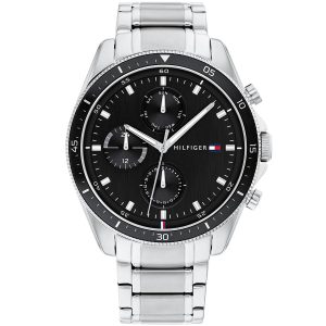 1791835-tommy-hilfiger-watch-men-black-dial-stainless-steel-metal-silver-strap-quartz-battery-analog-monthly-weekly-date-parker